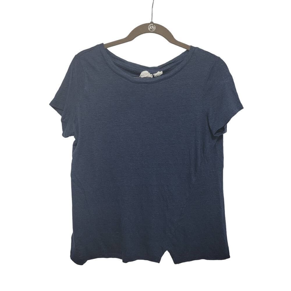 C& C California Linen Tee Small Navy Blue 659